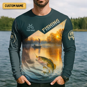 Jerk It Till She Swallows Fishing UV Shirts, Fish Shirt Funny, Fishing Jersey, Fishing Shirts For Men