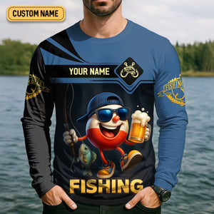 I Just Wanna Drink Beer And Jerk My Rod SPF Shirts, Fishing Shirts For Men, Funny Fisherman Gift