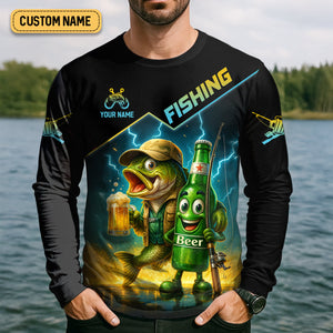 Don't Bother Me While I'm Fishing Unless You Brought Beer Funny Fishing Shirt, SPF Shirt, Fishing Shirts For Men