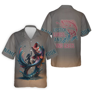 Women's Long Sleeve Fishing Shirts, Funny Fishing Shirt, UV Protection Clothing