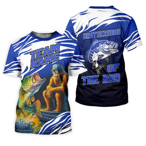 Brotherhood Of The Rod, Bigfoot Fishing Shirt, Long Sleeve Sun Shirt, Presents For Fishermen