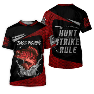Bass Fishing Shirts, Hunt - Strike - Rule, SPF Long Sleeve Shirts, Fishing Shirts For Men