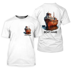 Custom Boat Shirt, Fishing Jersey, SPF Long Sleeve Shirts, Best Fishing Gifts, Mens Casual Shirts