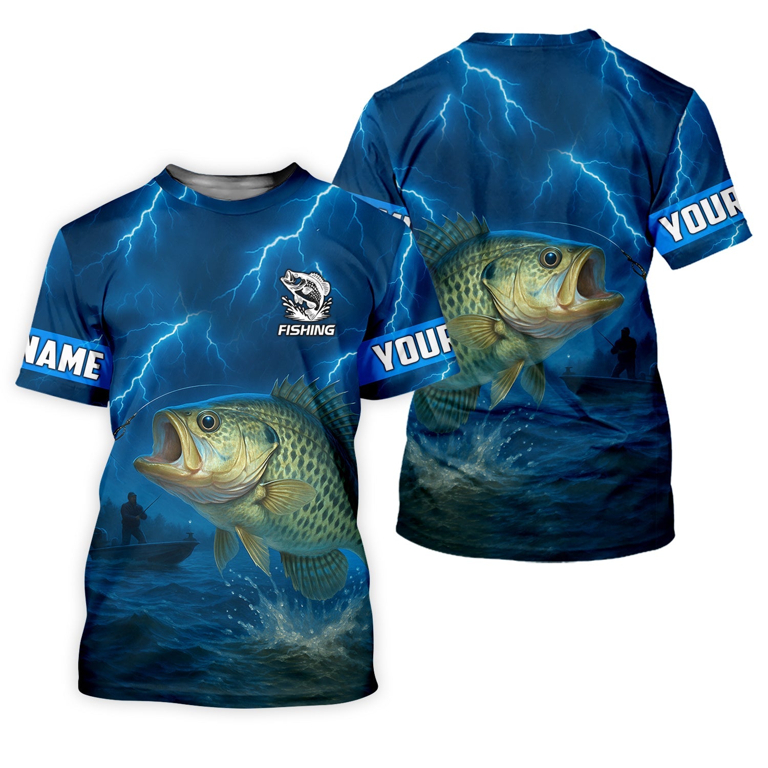 Largemouth Bass Fishing UV Protection Shirt, Fishing Jersey, Presents For Fishermen, Mens Casual Shirts