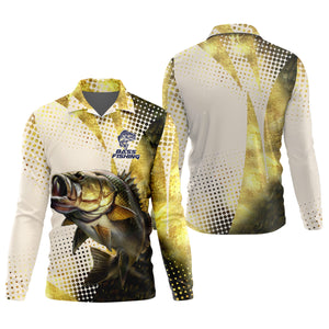 Bass Fishing Shirt, SPF Shirt For Men, Custom Fishing Shirt, Gift For Fisherman, Mens Casual Shirts