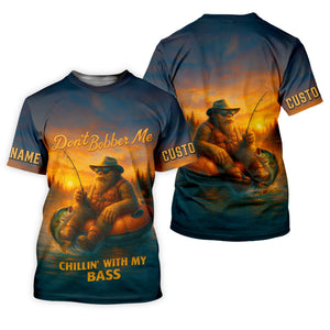 Don't Bobber Me Bass Fishing Shirt, SPF Long Sleeve Shirts, Presents For Fishermen