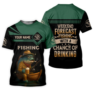 Bass Beer Fishing Shirt Long Sleeve, Hooded Sun Shirt, Camo Long Sleeve Shirt, Mens Fishing Shirt