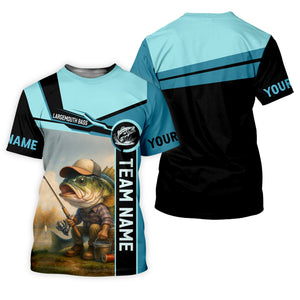 Largemouth Bass Fishing, Fishing Team Shirts SPF Shirt, Best Fishing Gifts, Mens Casual Shirts