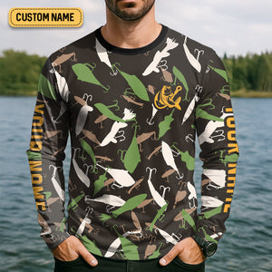 Professional Master Baiter Fishing UPF Shirts, Camo Fishing Shirt, Presents For Fishermen