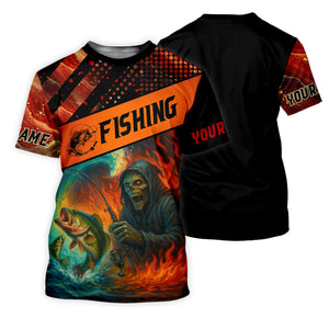 Reaper Fishing Mens SFP Shirt, Fisherman Halloween Costume, Fisherman Gift, Fishing Shirts For Men