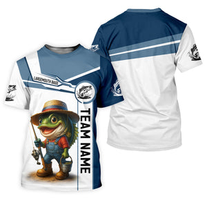 Largemouth Bass Fishing Team Shirt, UV Protection Shirt, Fishing Jersey, Men Long Sleeve Shirt