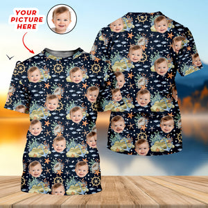 Custom Face Fishing UPF Shirts, Women Fishing Shirt, SPF Long Sleeve Shirts Womens