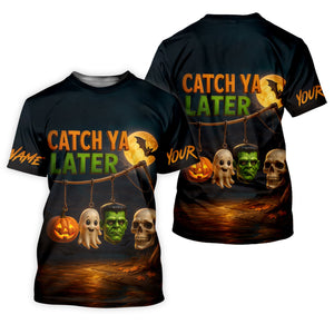 Catch Ya Later Fisherman Outfit, Long Sleeve Fishing Shirts, Mens Casual Shirts