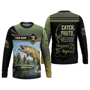 CPR Fishing, SPF Long Sleeve Shirts, Men Button Down Shirt, Best Fishing Gifts, Musky Fishing