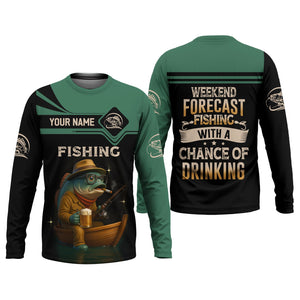 Bass Beer Fishing Shirt Long Sleeve, Hooded Sun Shirt, Camo Long Sleeve Shirt, Mens Fishing Shirt
