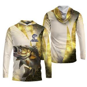 Bass Fishing Shirt, SPF Long Sleeve Shirts Womens, Custom Fishing Shirt, Women Fishing Shirt