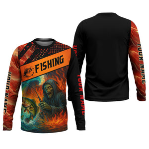 Reaper Fishing Mens SFP Shirt, Fisherman Halloween Costume, Fisherman Gift, Fishing Shirts For Men