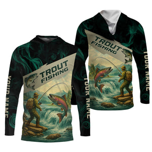 Rainbow Trout Fishing SPF Shirt For Men, Gift For Fisherman, Fishing Shirts For Men