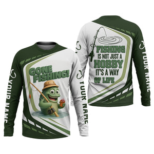 Gone Fishing, Fishing Is Not Just A Hobby, It's A Way Of Life SPF Shirts, Fishing Shirts For Men, Fisherman Gift