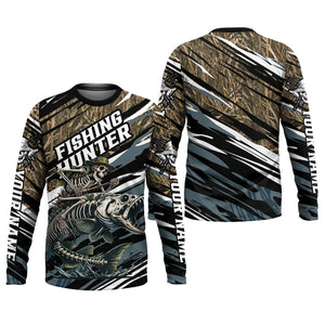 Fishing Hunter Camo Fishing Shirt, UV Protection Shirt, Presents For Fishermen