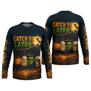 Catch Ya Later Fisherman Outfit, Long Sleeve Fishing Shirts, Mens Casual Shirts