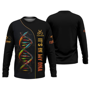 It's In My DNA Fishing UPF Shirts, Funny Fishing Shirt, Men Jersey, Presents For Fishermen