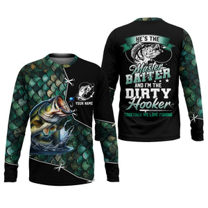 The Master Baiter And Dirty Hooker Fishing UPF Shirts, Funny Fishing Shirt, Gift For Fisherman