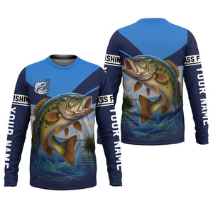 Largemouth Bass Fishing SPF Shirt For Men, Fisherman Outfit, Gift For Fisherman
