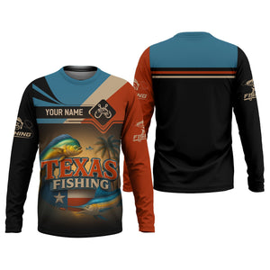 Texas Fishing Patriotic Fishing Shirt, SPF Shirt For Men, Custom Fishing Shirt, Presents For Fishermen