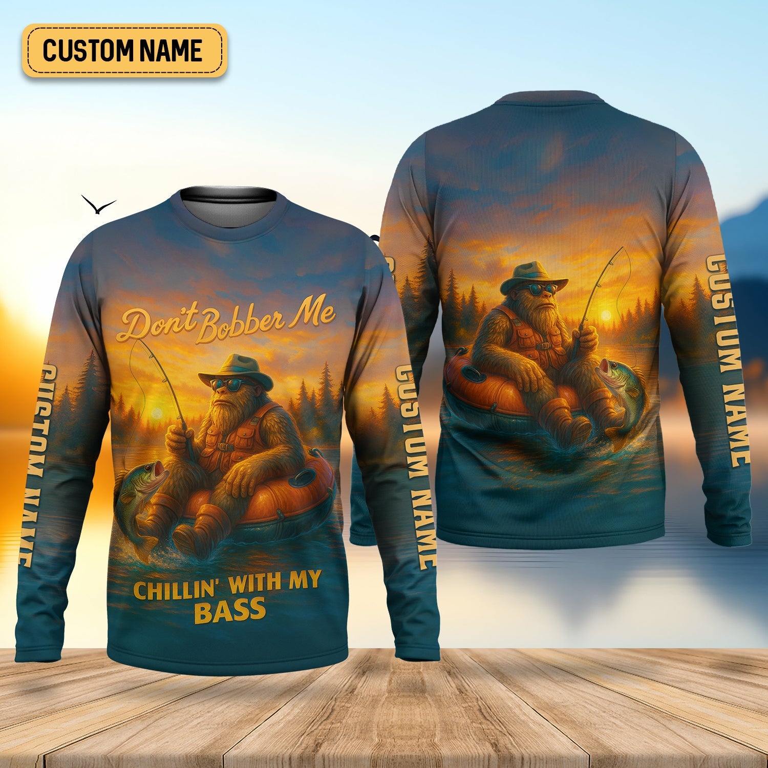 Don't Bobber Me Bass Fishing Shirt, SPF Long Sleeve Shirts, Presents For Fishermen