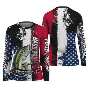 Patriotic Fishing Shirt, Custom Fishing Shirt, Gift For Fisherman, Mens Casual Shirts