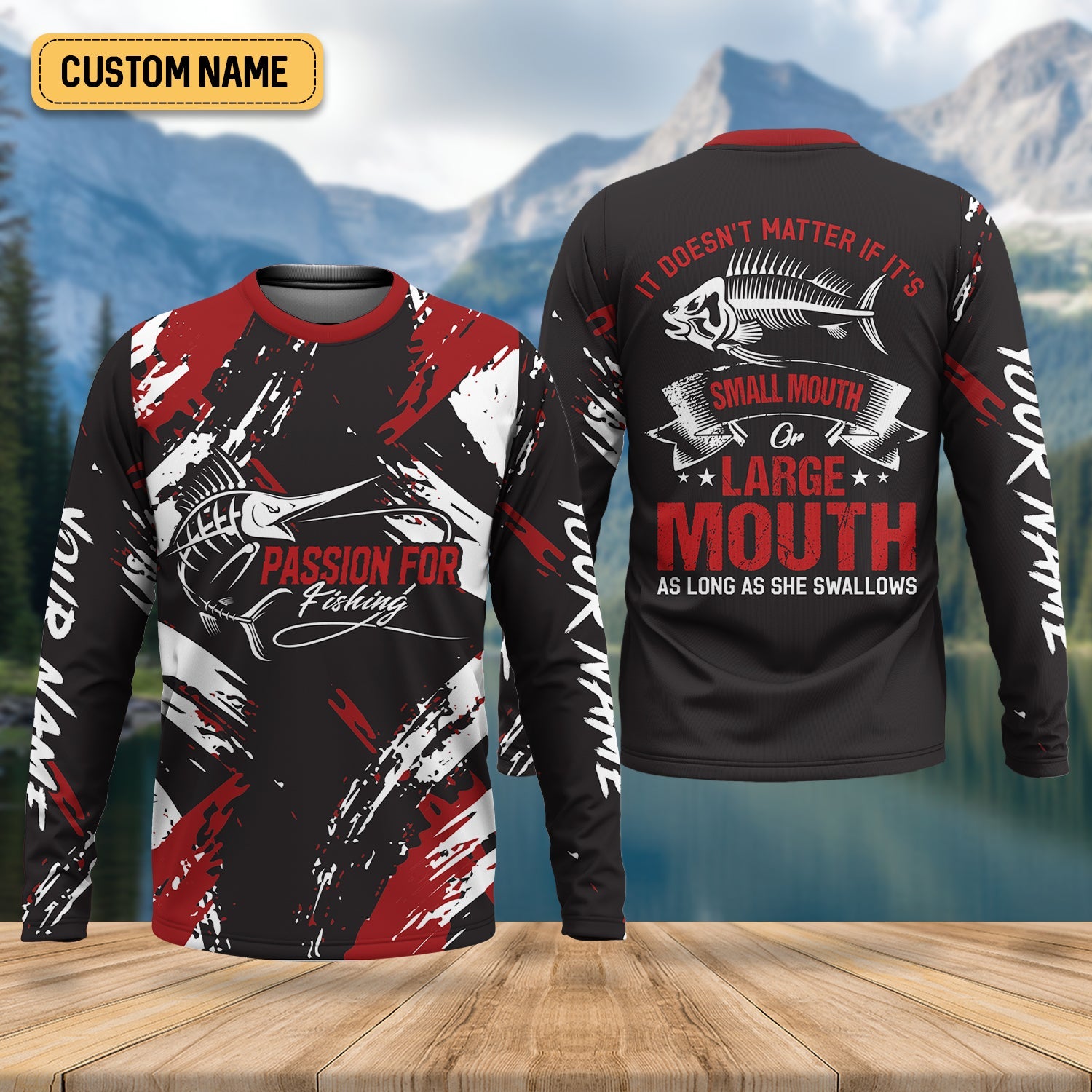 Passion for Fishing Shirts, SPF Long Sleeve Shirts, Fishing Shirts For Men