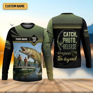 CPR Fishing, SPF Long Sleeve Shirts, Men Button Down Shirt, Best Fishing Gifts, Musky Fishing