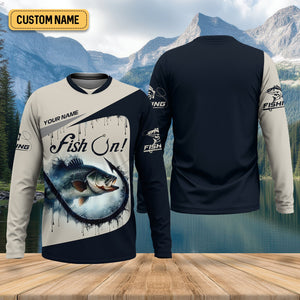 Bass Fishing Shirt, Long Sleeve Sun Shirt, Camo Long Sleeve Shirt, Mens Fishing Shirt