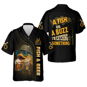 Fish And Beer Fishing UV Shirts, Funny Fishing Shirt, Gift For Fisherman, Fishing Shirts For Men