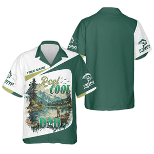 Reel Cool Dad Fishing SPF Shirt For Men, Funny Fishing Shirt, Fishing Shirts For Men