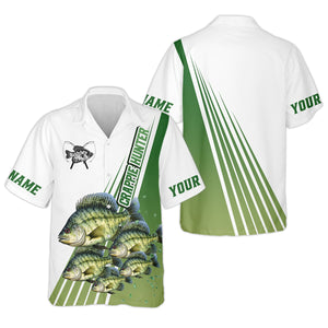 Crappie Hunter, Fishing UPF Shirts, Men Button Down Shirt, Presents For Fishermen, Mens Casual Shirts