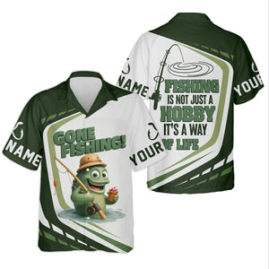 Gone Fishing, Fishing Is Not Just A Hobby, It's A Way Of Life SPF Shirts, Fishing Shirts For Men, Fisherman Gift