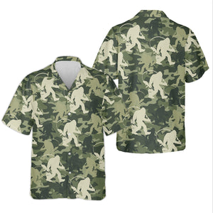 Bigfoot Camo Fishing SPF Shirts, Bassquatch Fishing Shirts, Fishing Shirts For Men, Funny Fisherman Gift