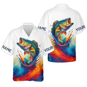 Colorful Fishing Lure, Hooded UPF Shirt, Casual Button Down Shirts, Mens Casual Shirts, Bass Fishing