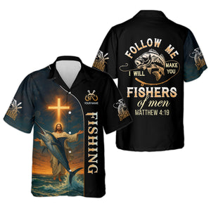I Will Make You Fishers Of Men, Bible Verse T-Shirt, SPF Shirt For Men, Gift For Fisherman
