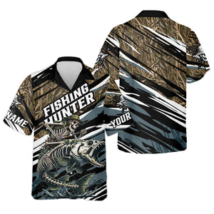 Fishing Hunter Camo Fishing Shirt, UV Protection Shirt, Presents For Fishermen