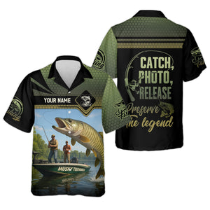 CPR Fishing, SPF Long Sleeve Shirts, Men Button Down Shirt, Best Fishing Gifts, Musky Fishing