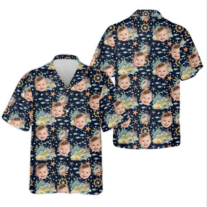 Custom Face Fishing UPF Shirts, Mens Fishing Shirts Long Sleeve, Gift For Fisherman