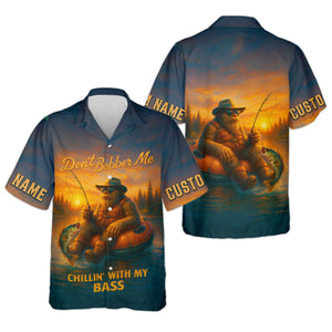 Don't Bobber Me Bass Fishing Shirt, SPF Long Sleeve Shirts, Presents For Fishermen