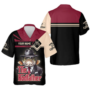 The Rod Father SPF Shirts, Custom Fishing Shirts, Fishing Shirts For Men, Funny Fisherman Gift