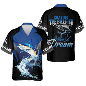 Marlin Fishing, Chasing The Billfish Dream SPF Shirts, Fishing Shirts For Men, Fisherman Gift