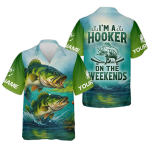 I'm A Hooker Fishing UV Shirts, Funny Fishing Shirt, Women Fishing Shirt, Bass Fishing