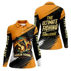 Marlin Fishing SPF Shirts, The Ultimate Fishing Challenge Shirts, Fishing Shirts For Women, Ladies Fishing Shirts