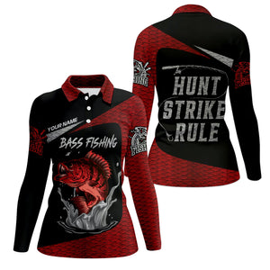 Bass Fishing Shirts, Hunt - Strike - Rule, SPF Long Sleeve Shirts Womens, Female Fishing Shirts